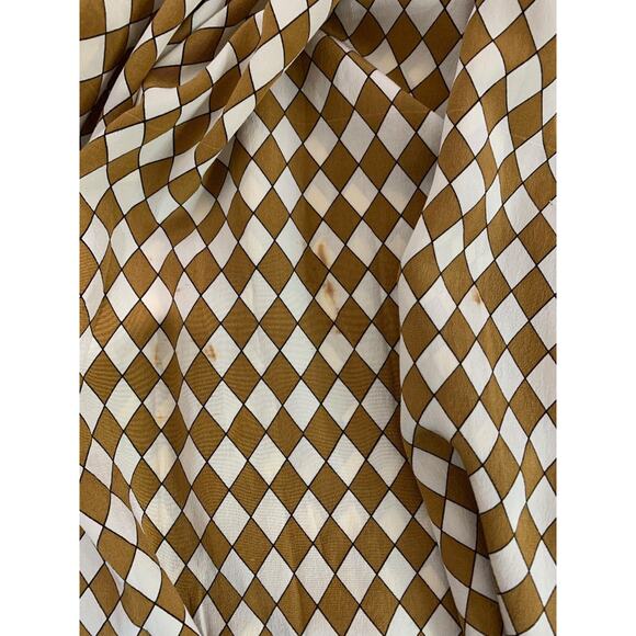 Size 6 Evan-Picone Vintage 1980s Silk Outfit Top Pants Flawed Upcycle Cutter - Picture 11 of 11